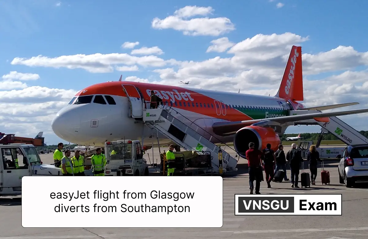 easyJet flight from Glasgow diverts from Southampton